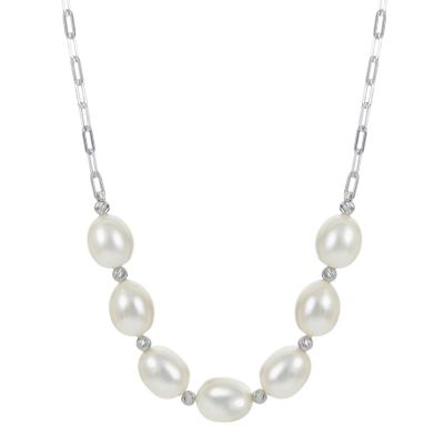 Sterling Silver Freshwater Pearl Necklace