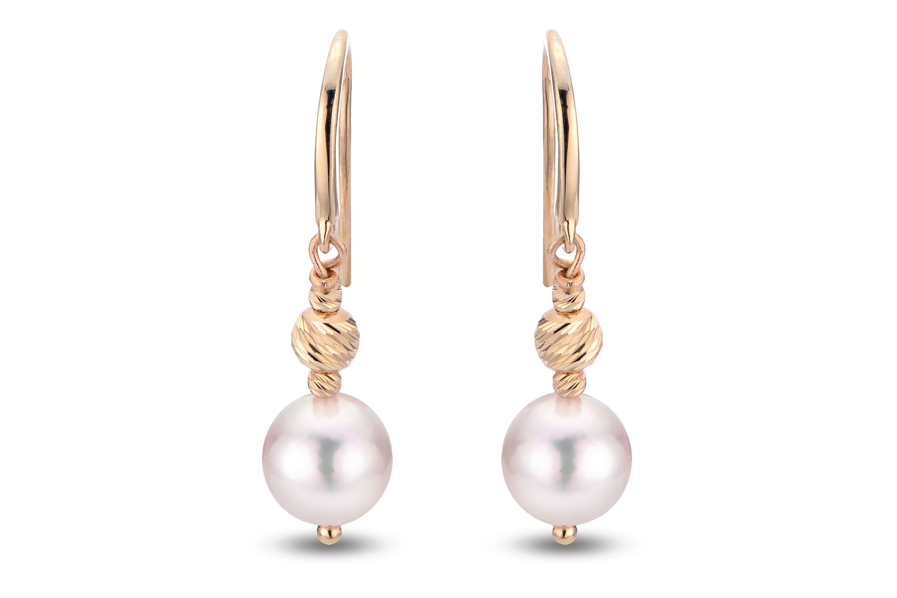 14KT Yellow Gold Akoya Pearl Earring