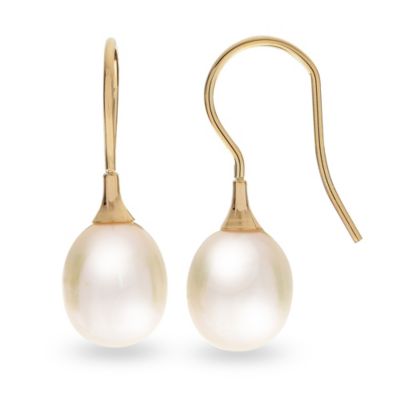 14KT Yellow Gold Freshwater Pearl Earring