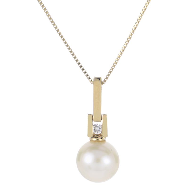 14KT Yellow Gold Freshwater Pearl Necklace