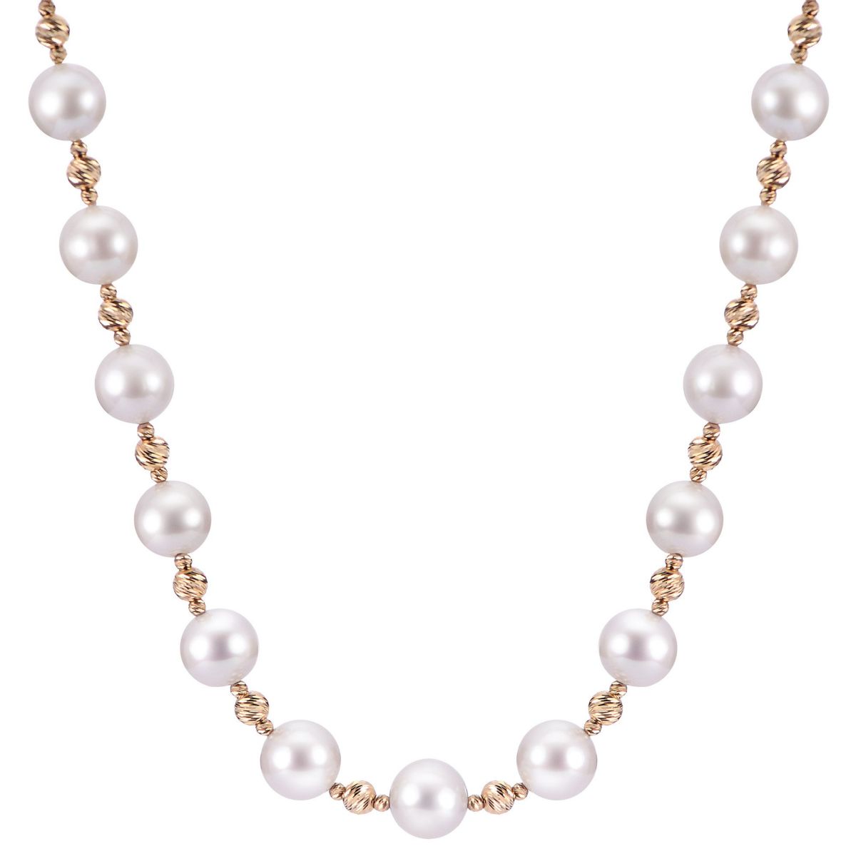 14KT Yellow Gold Akoya Pearl Necklace