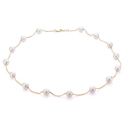 14KT Yellow Gold Freshwater Pearl Necklace