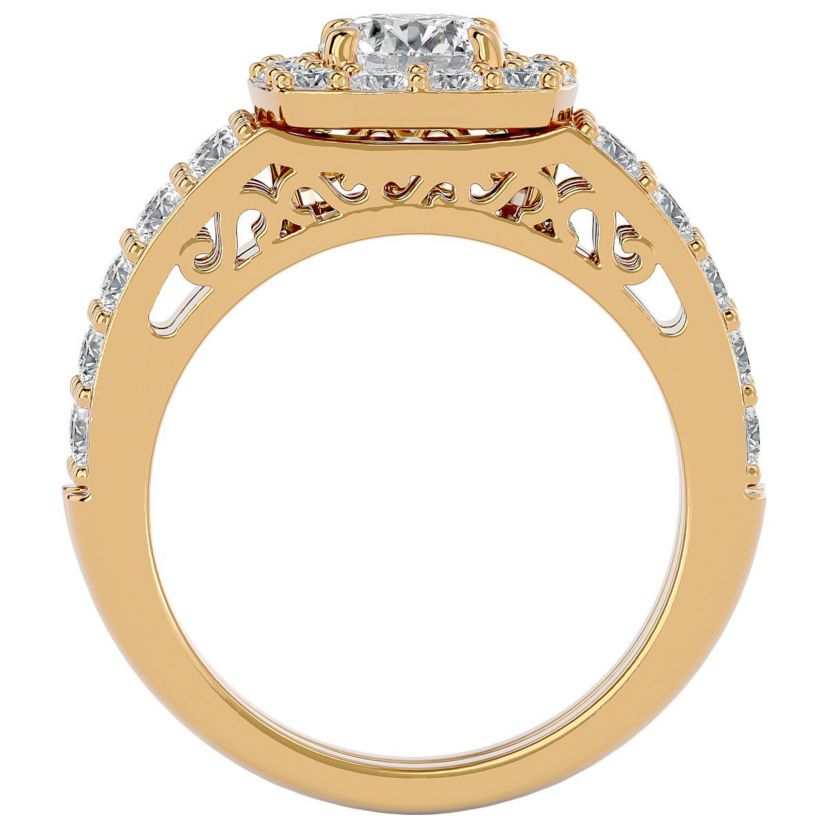 Lab Created 3 ct. t.w. Lab Grown Diamond Bridal Set In 14K Gold