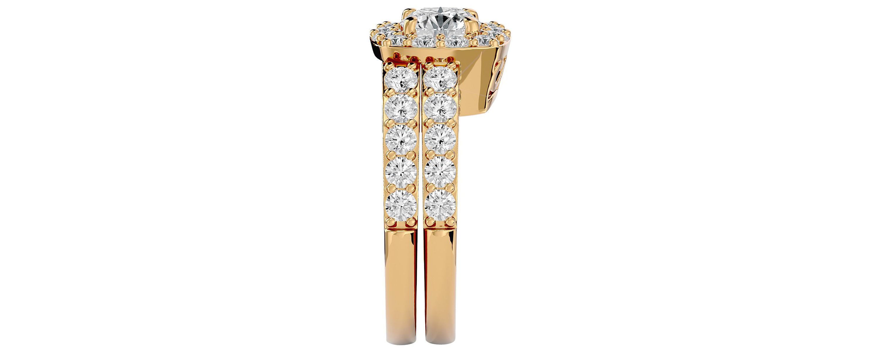 Lab Created 3 ct. t.w. Lab Grown Diamond Bridal Set In 14K Gold