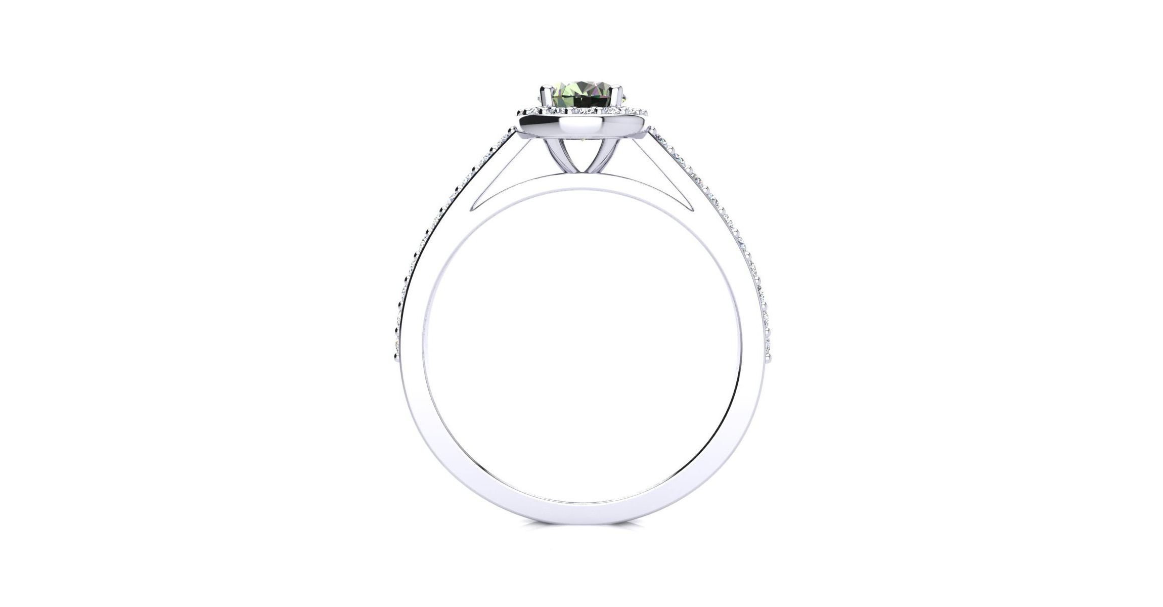 1cttw Oval Shape Mystic Topaz and Halo Diamond Ring In Sterling Silver