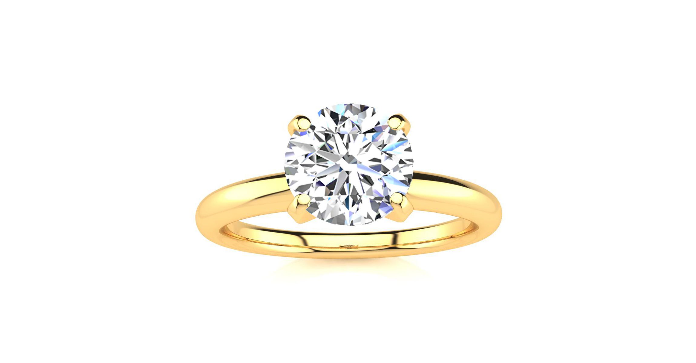 Lab Created 1 1/2 ct. t.w. Lab Grown Diamond Solitaire Ring In 14K White Gold