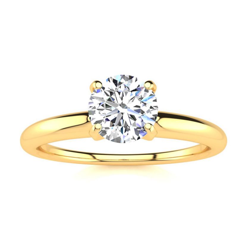 Lab Created 3/4 ct. t.w. Lab Grown Diamond Solitaire Ring In 14K Yellow Gold