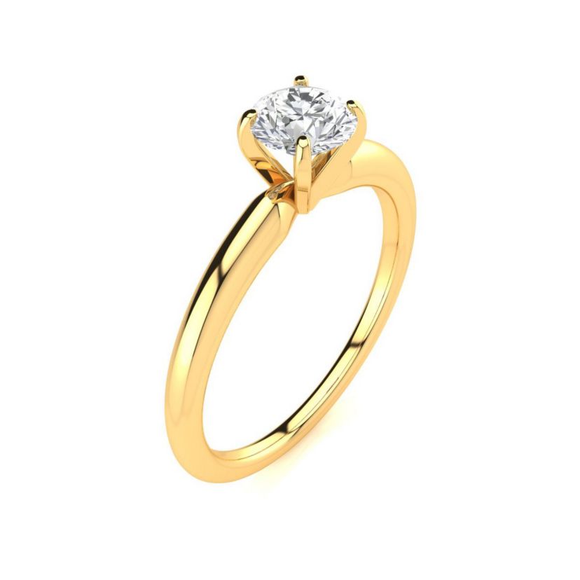 Lab Created 3/4 ct. t.w. Lab Grown Diamond Solitaire Ring In 14K Yellow Gold