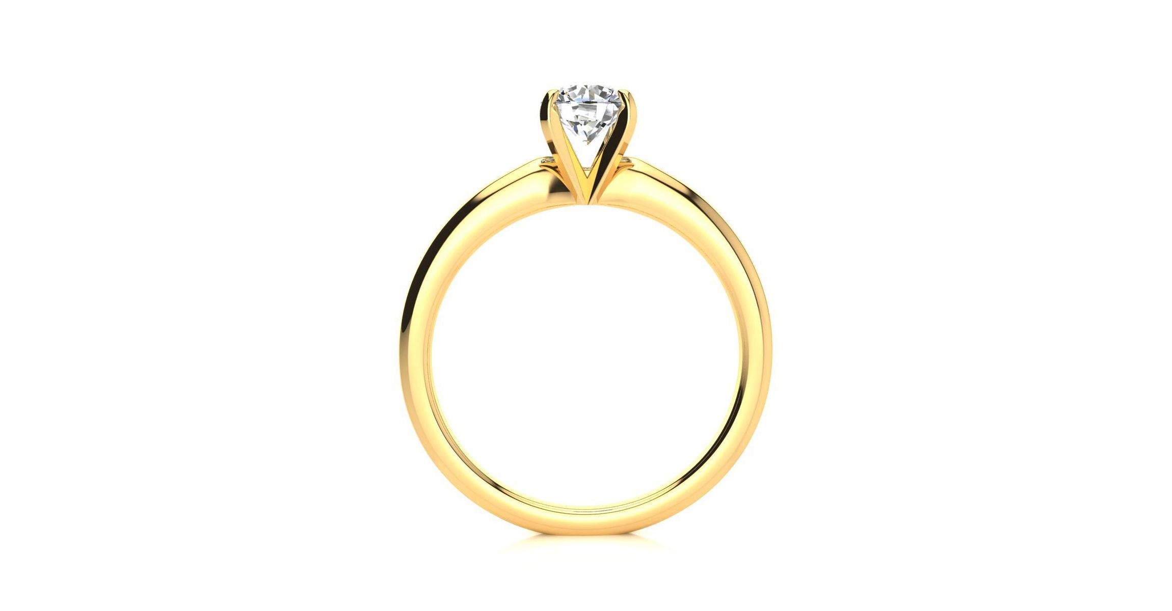 Lab Created 3/4 ct. t.w. Lab Grown Diamond Solitaire Ring In 14K Yellow Gold