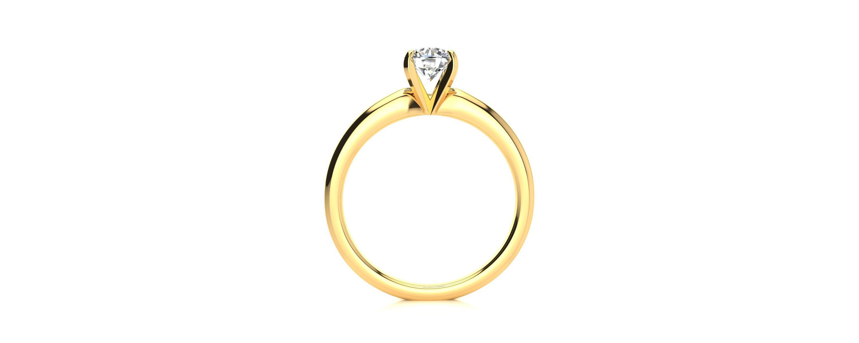 Lab Created 3/4 ct. t.w. Lab Grown Diamond Solitaire Ring In 14K Yellow Gold
