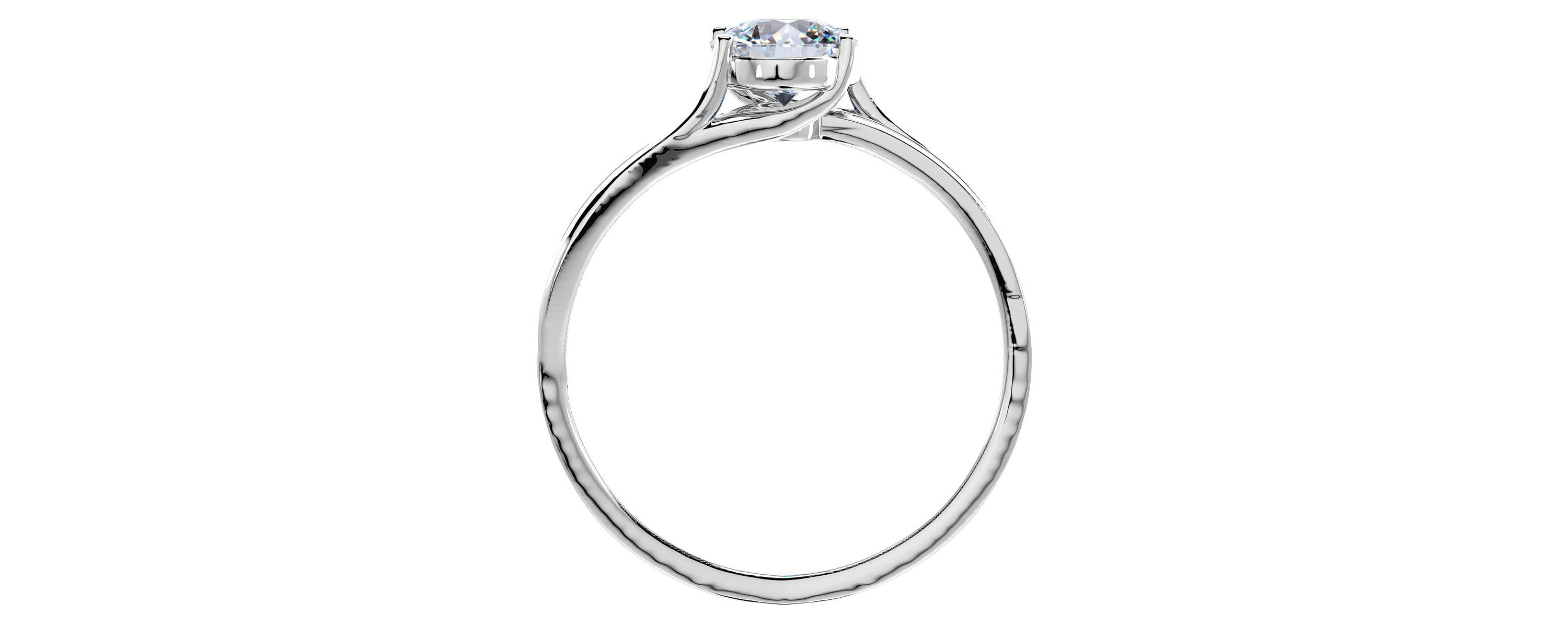 Lab Created 1 1/2 Carat Oval Shape Moissanite and Diamond Ring In Sterling Silver