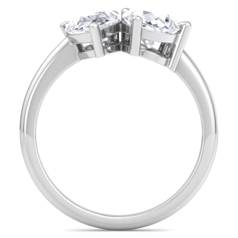 Lab Created 2 ct. t.w. Lab Grown Diamond Toi Et Moi Ring, Pear-Pear, In 14K Gold