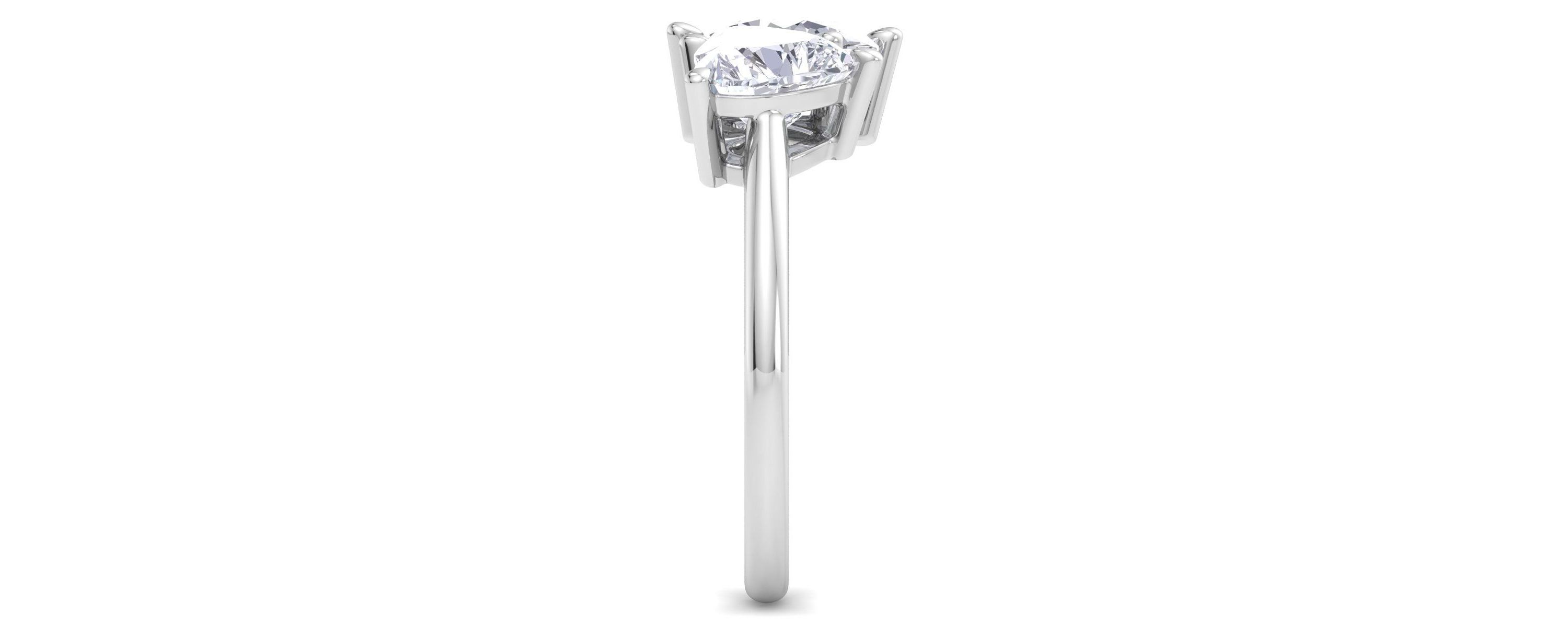Lab Created 2 ct. t.w. Lab Grown Diamond Toi Et Moi Ring, Heart-Oval, In 14K Gold