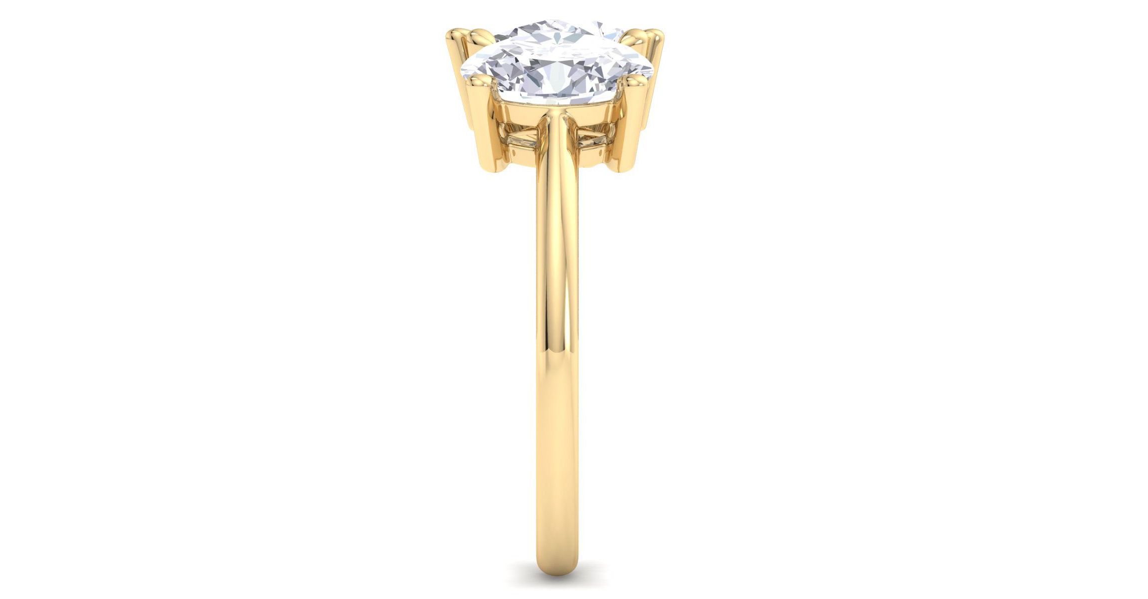 Lab Created 2 ct. t.w. Lab Grown Diamond Toi Et Moi Ring, Oval-Pear, In 14K Gold