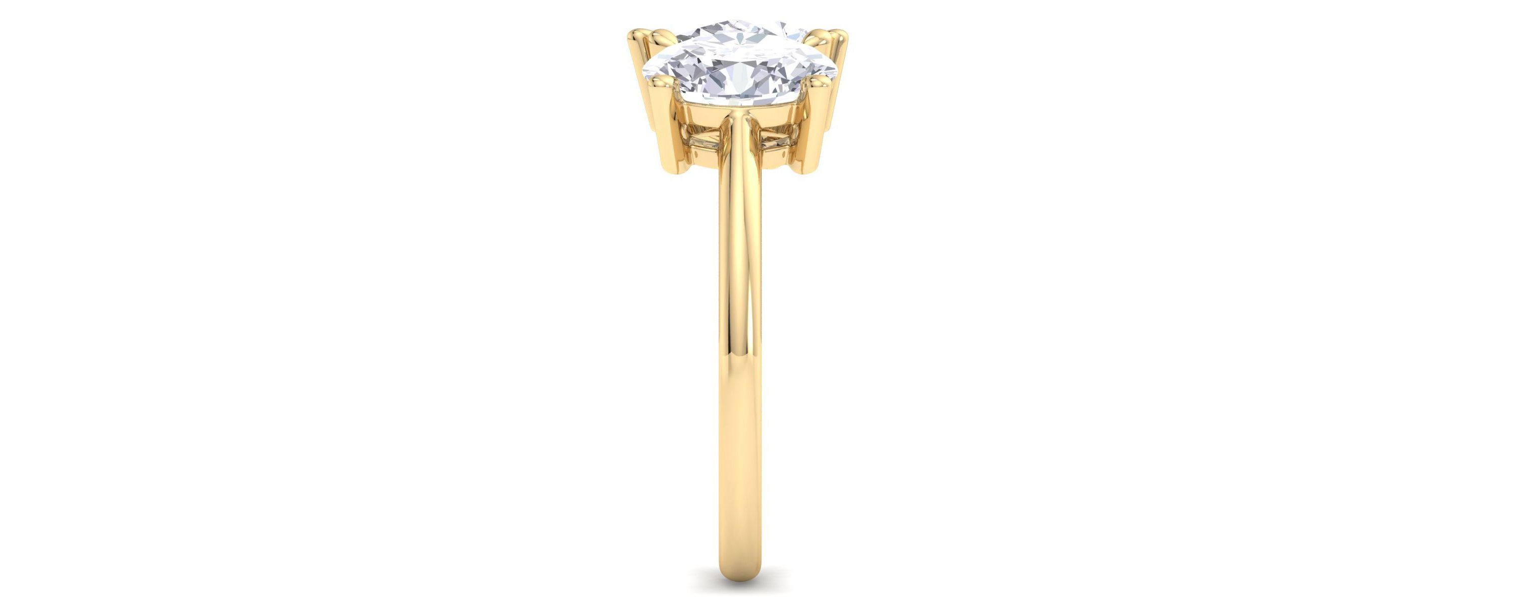 Lab Created 2 ct. t.w. Lab Grown Diamond Toi Et Moi Ring, Oval-Pear, In 14K Gold