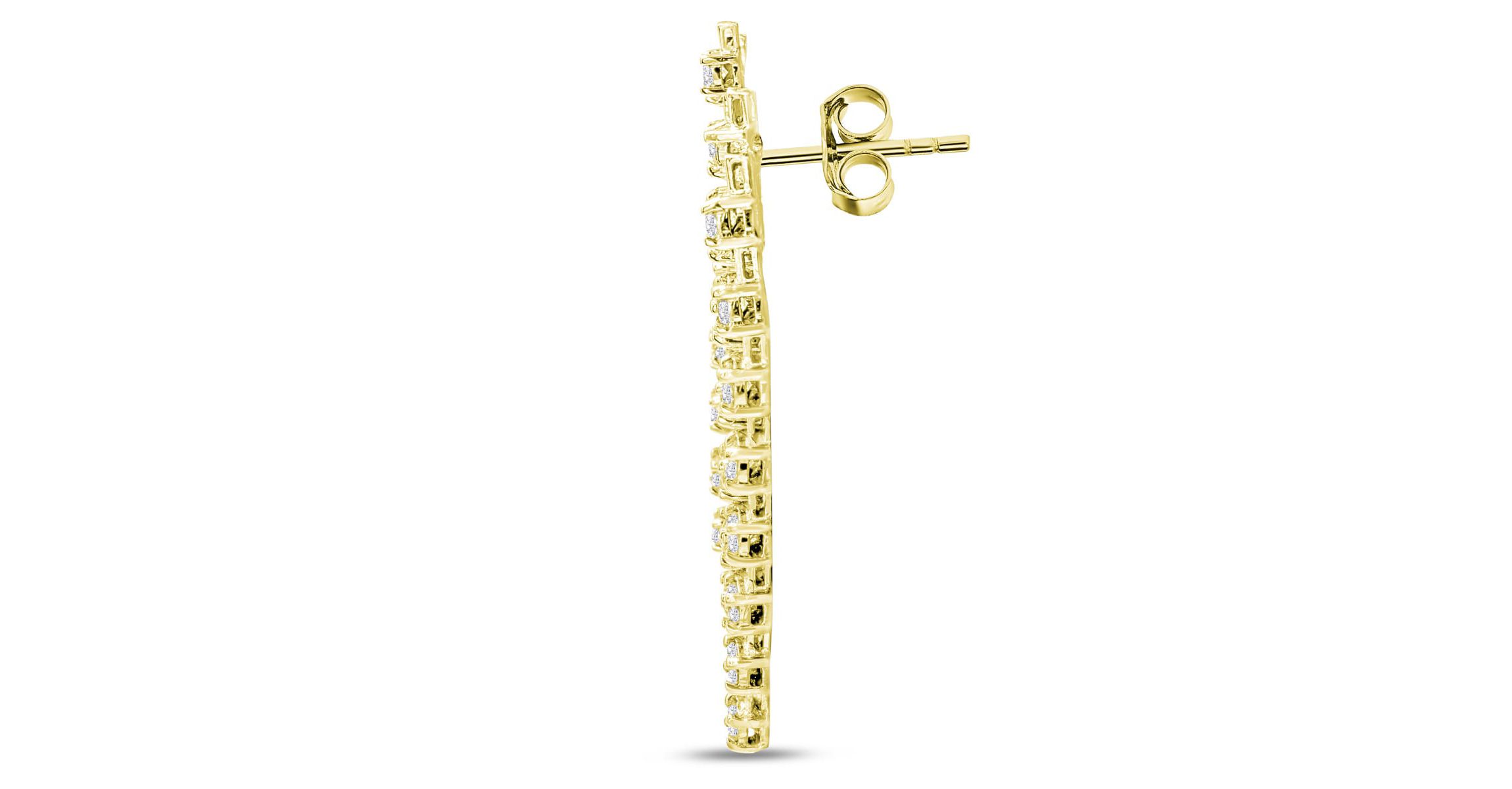 Lab Created 1 3/4 ct. t.w. Lab Grown Diamond Drop Earrings In 14 Karat Gold