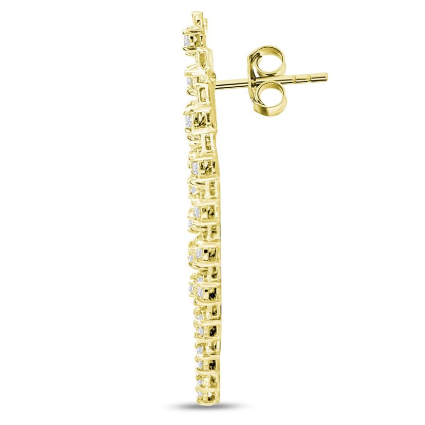 Lab Created 1 3/4 ct. t.w. Lab Grown Diamond Drop Earrings In 14 Karat Gold