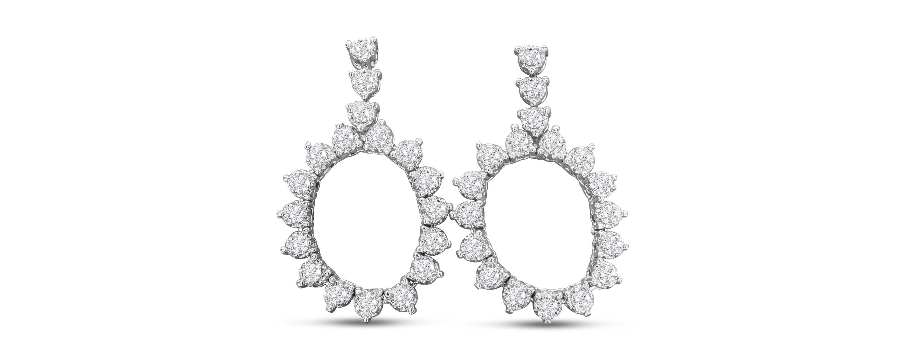 Lab Created 1 3/4 ct. t.w. Lab Grown Diamond Drop Earrings In 14 Karat Gold