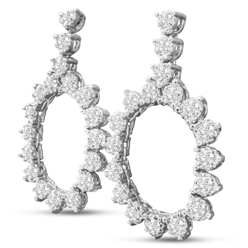 Lab Created 1 3/4 ct. t.w. Lab Grown Diamond Drop Earrings In 14 Karat Gold