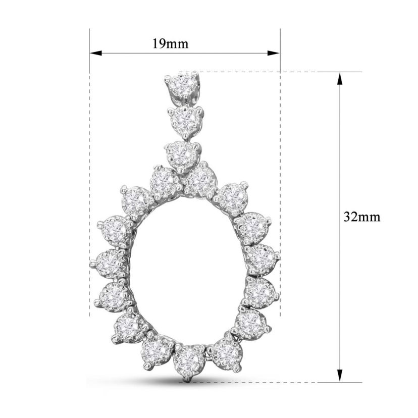 Lab Created 1 3/4 ct. t.w. Lab Grown Diamond Drop Earrings In 14 Karat Gold