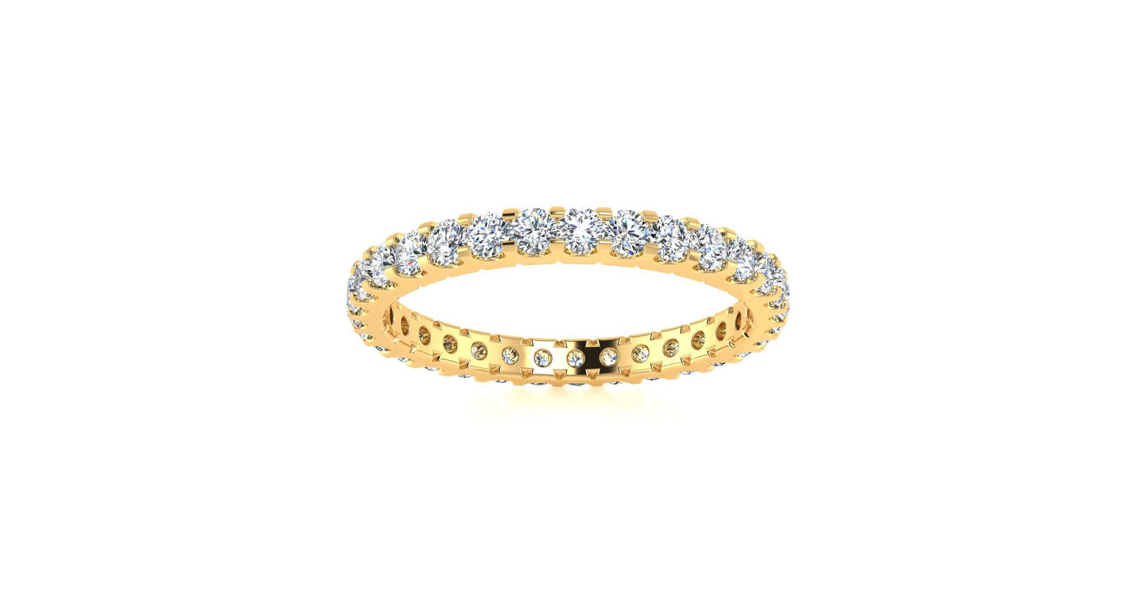 Lab Created 1 ct. t.w. Round Lab Grown Diamond Eternity Ring In 14 Karat Gold