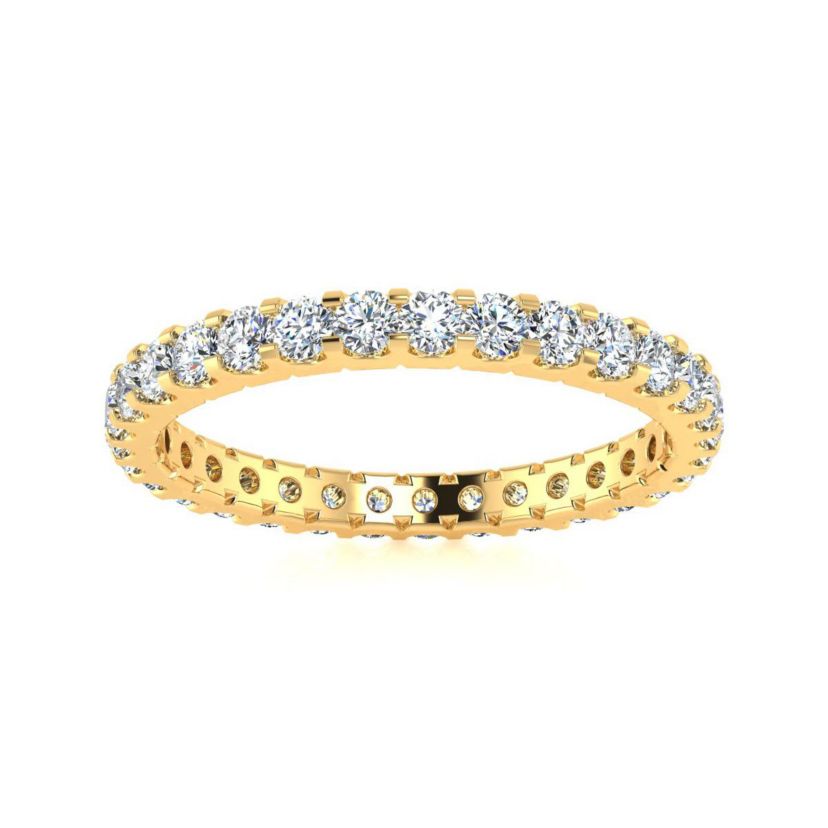 Lab Created 1 ct. t.w. Round Lab Grown Diamond Eternity Ring In 14 Karat Gold