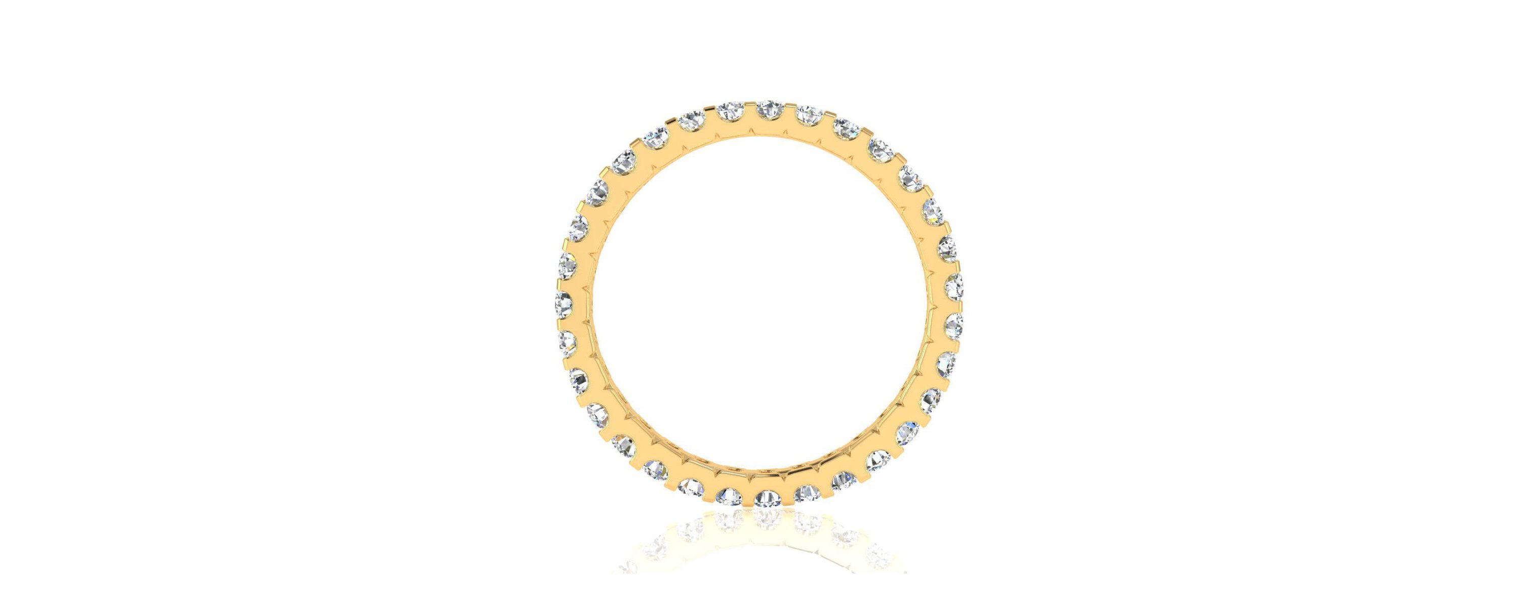 Lab Created 1 ct. t.w. Round Lab Grown Diamond Eternity Ring In 14 Karat Gold