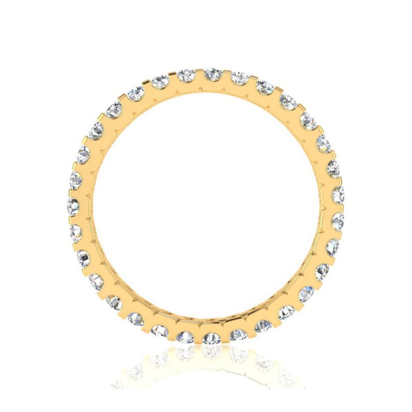 Lab Created 1 ct. t.w. Round Lab Grown Diamond Eternity Ring In 14 Karat Gold