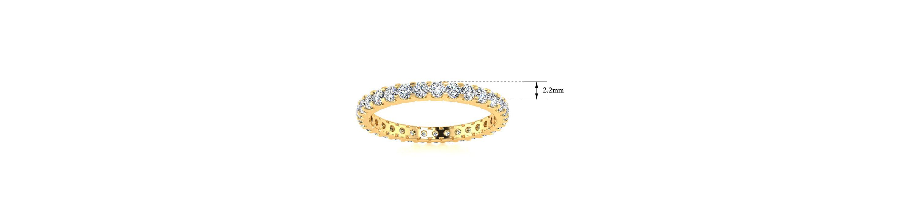 Lab Created 1 ct. t.w. Round Lab Grown Diamond Eternity Ring In 14 Karat Gold