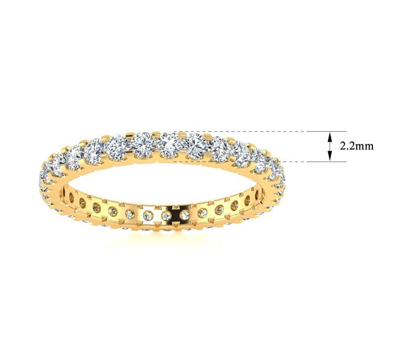 Lab Created 1 ct. t.w. Round Lab Grown Diamond Eternity Ring In 14 Karat Gold