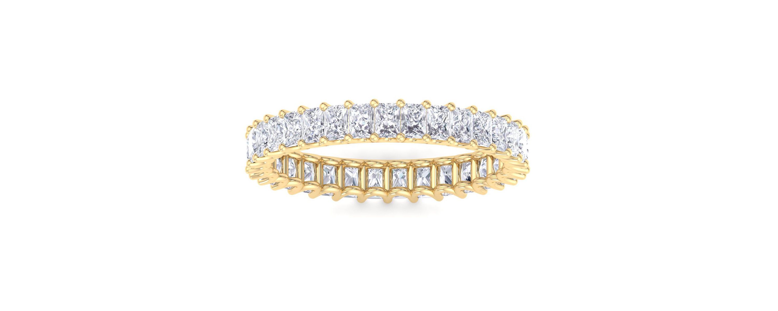Lab Created 2.60 ct. t.w. Princess Cut Lab Grown Diamond Eternity Ring In 14 Karat Gold