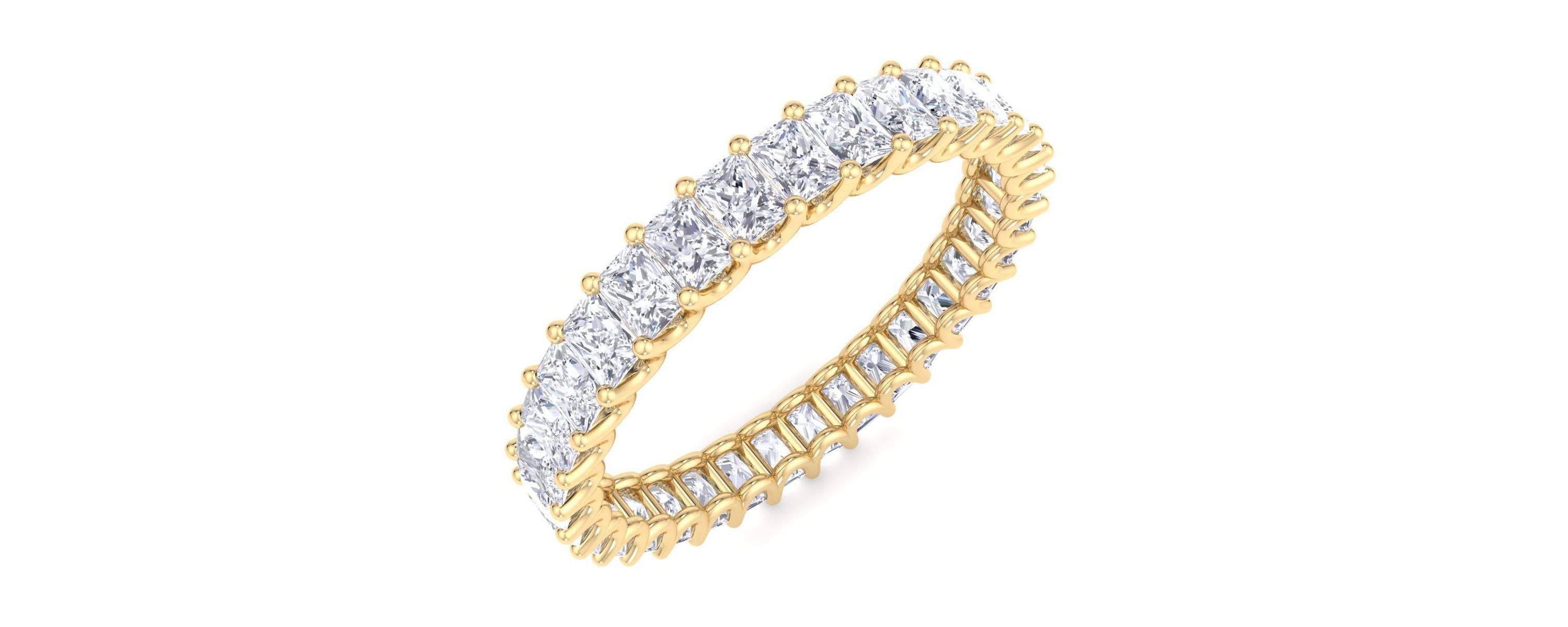 Lab Created 2.60 ct. t.w. Princess Cut Lab Grown Diamond Eternity Ring In 14 Karat Gold