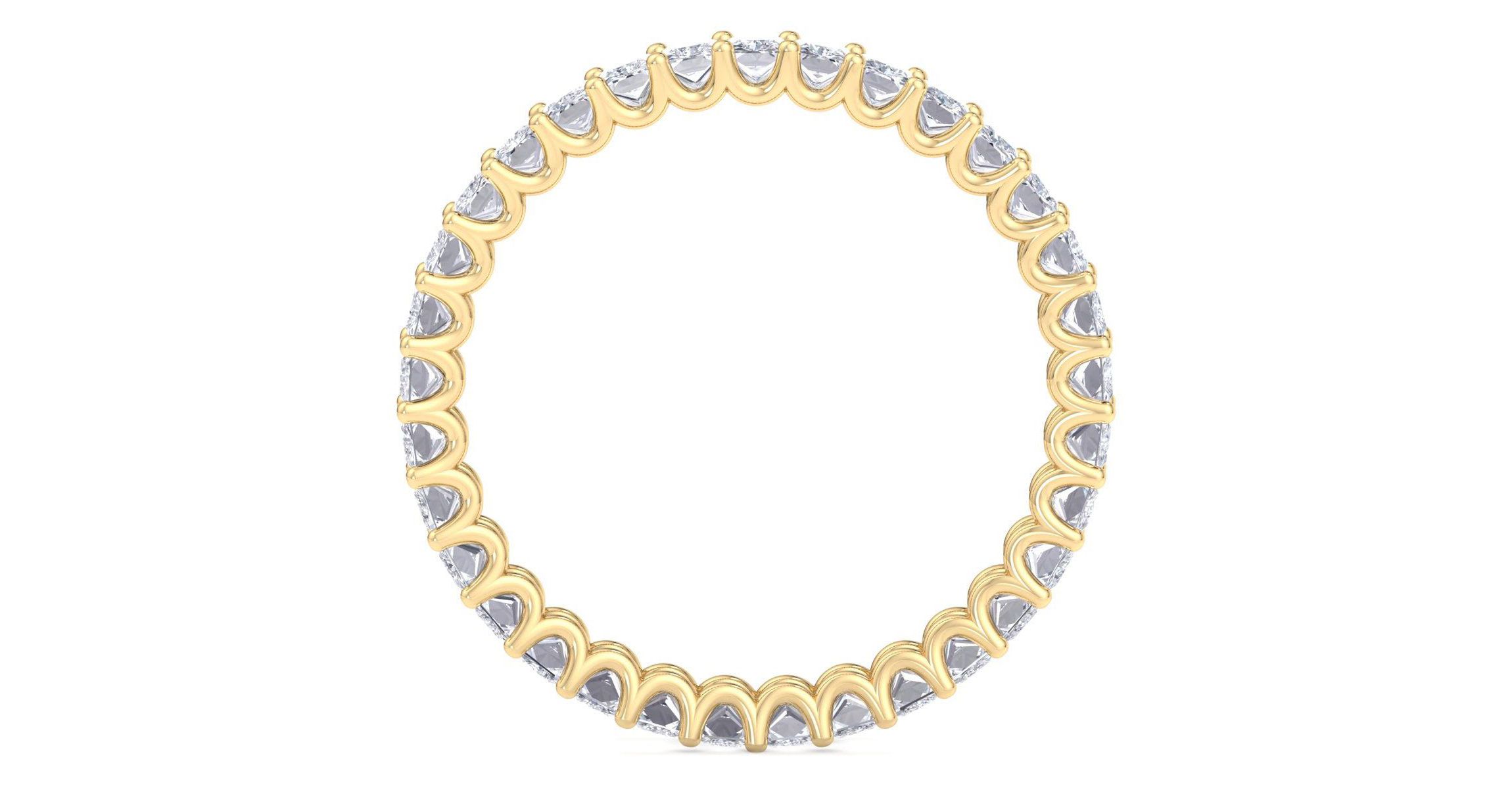 Lab Created 2.60 ct. t.w. Princess Cut Lab Grown Diamond Eternity Ring In 14 Karat Gold