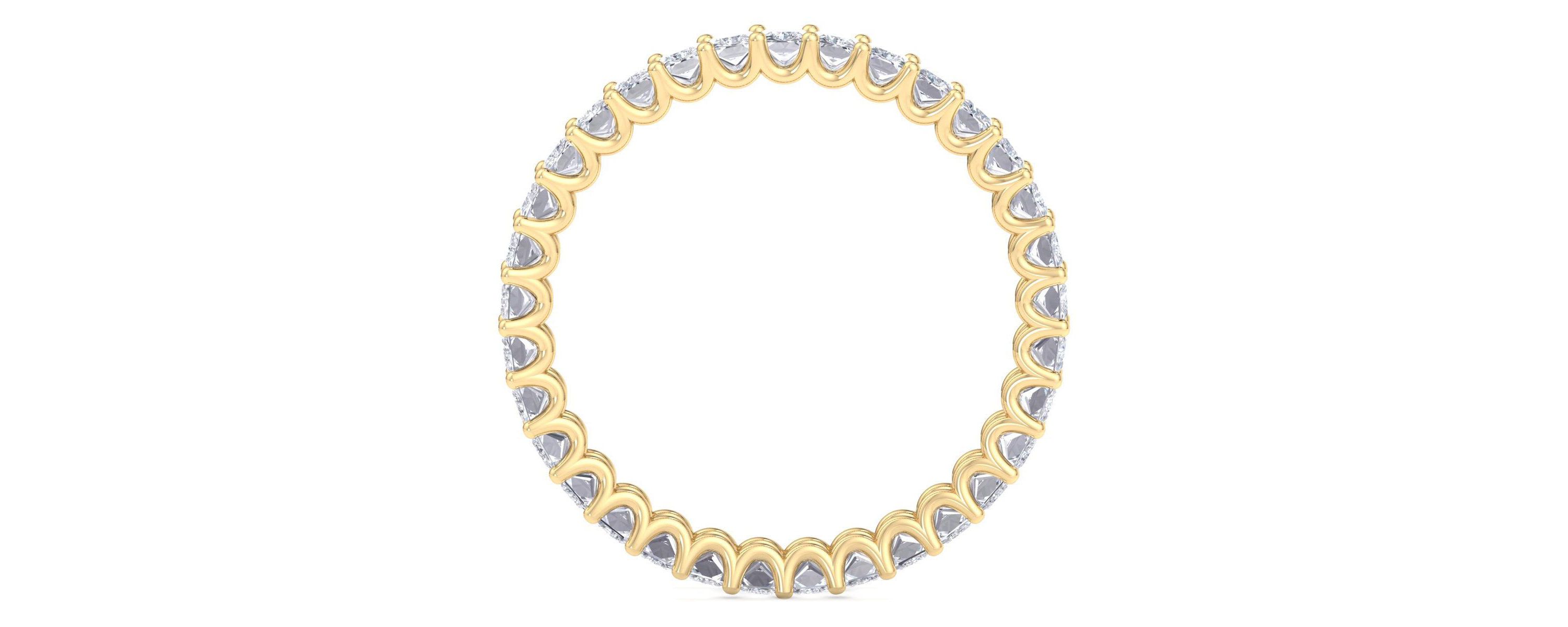 Lab Created 2.60 ct. t.w. Princess Cut Lab Grown Diamond Eternity Ring In 14 Karat Gold