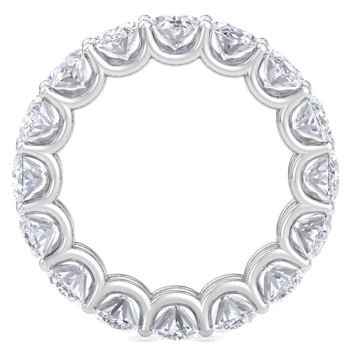Lab Created 9 ct. t.w. Oval Shape Lab Grown Diamond Eternity Ring In 14 Karat Gold