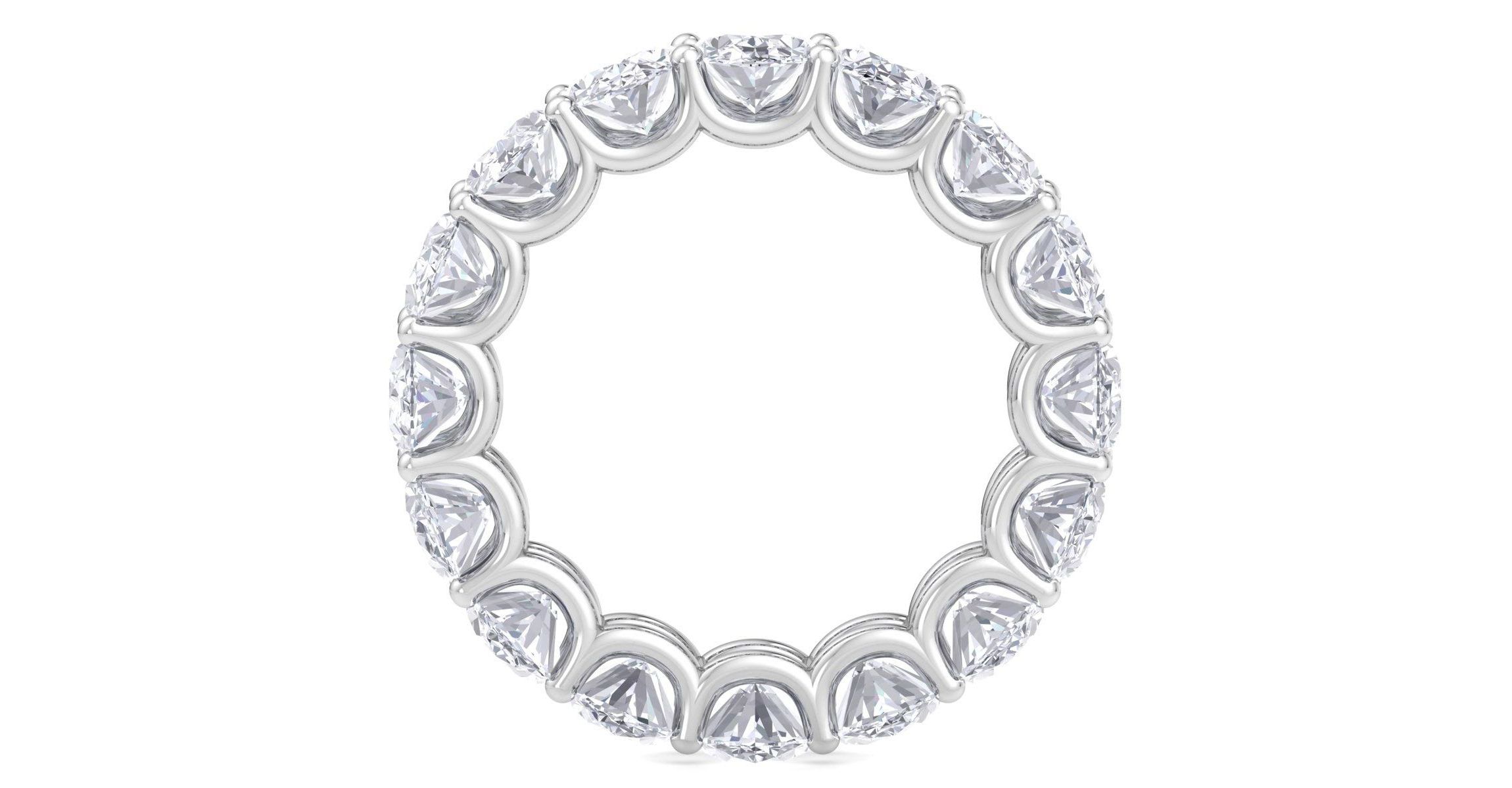Lab Created 9 ct. t.w. Oval Shape Lab Grown Diamond Eternity Ring In 14 Karat Gold
