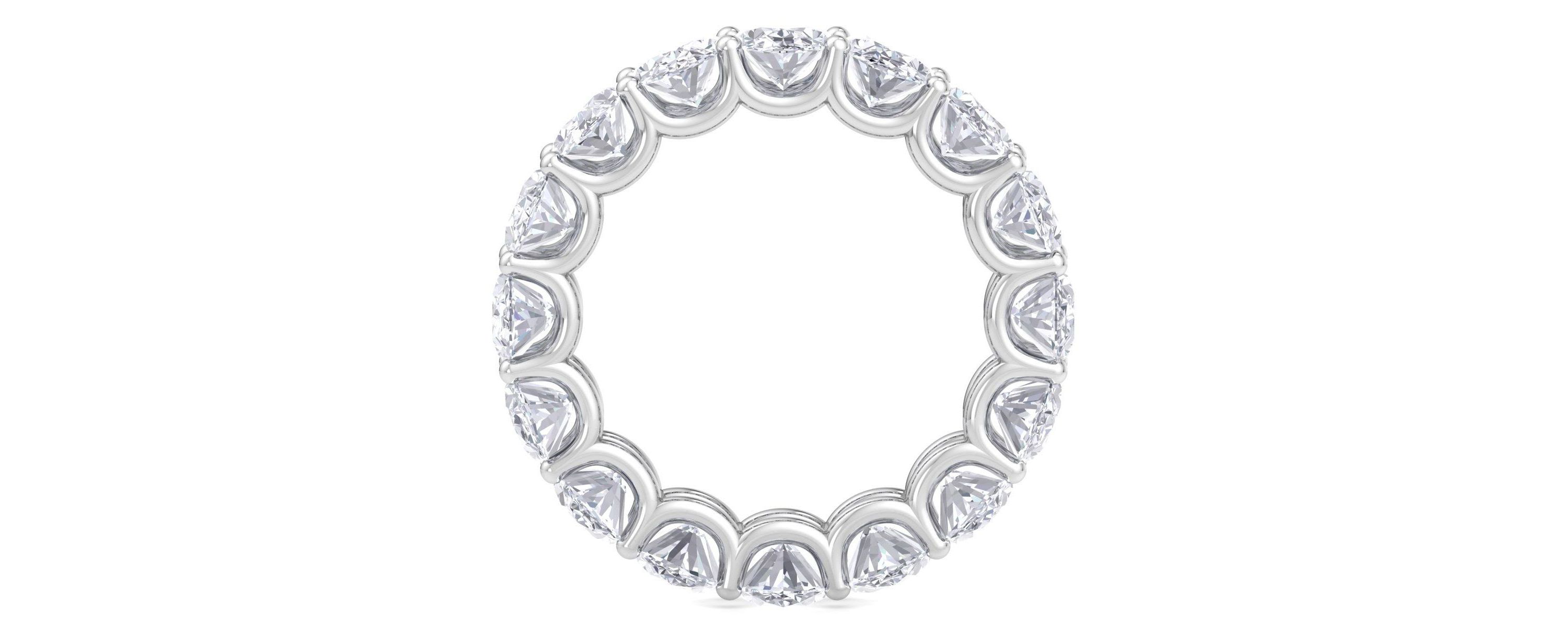 Lab Created 9 ct. t.w. Oval Shape Lab Grown Diamond Eternity Ring In 14 Karat Gold
