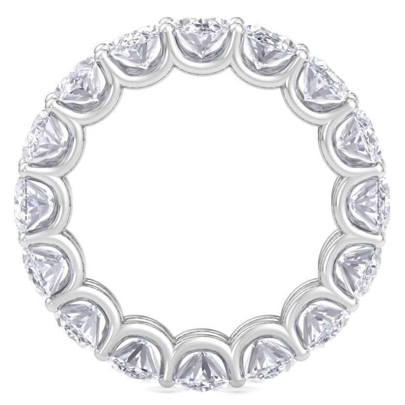 Lab Created 9 ct. t.w. Oval Shape Lab Grown Diamond Eternity Ring In 14 Karat Gold