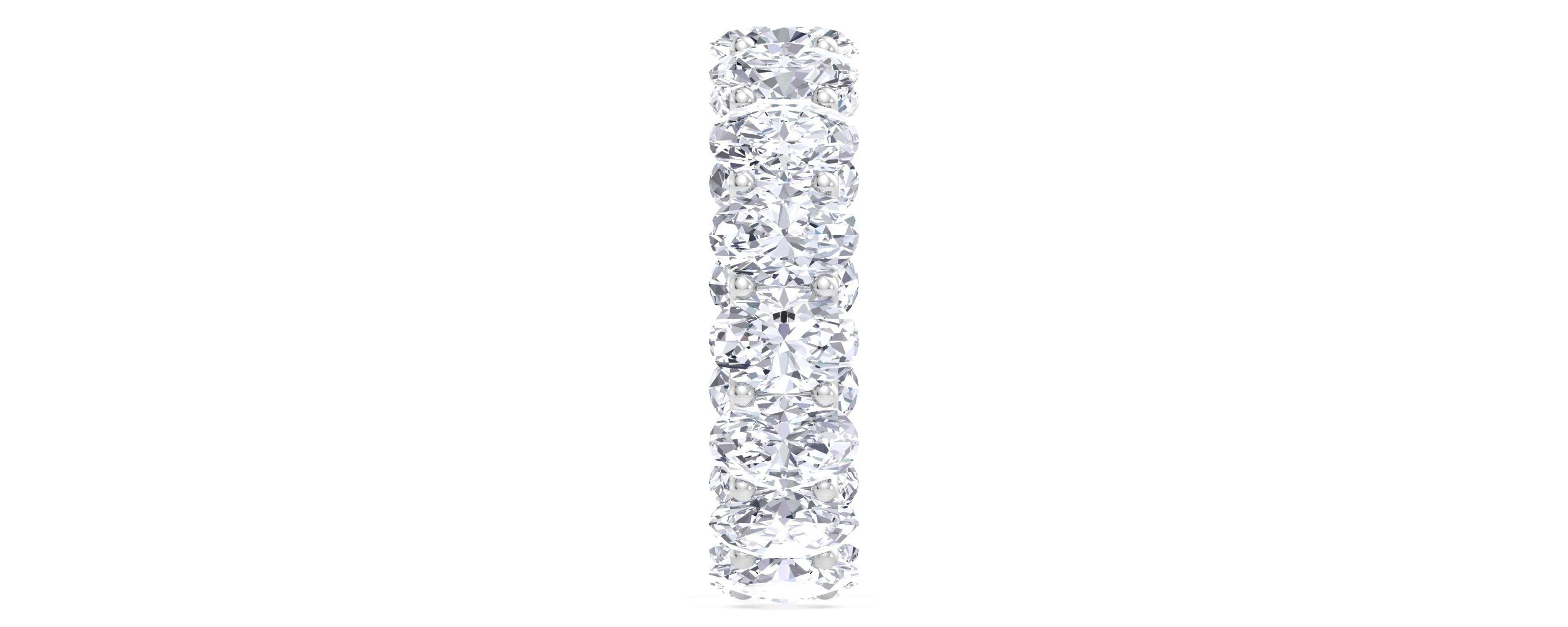 Lab Created 9 ct. t.w. Oval Shape Lab Grown Diamond Eternity Ring In 14 Karat Gold