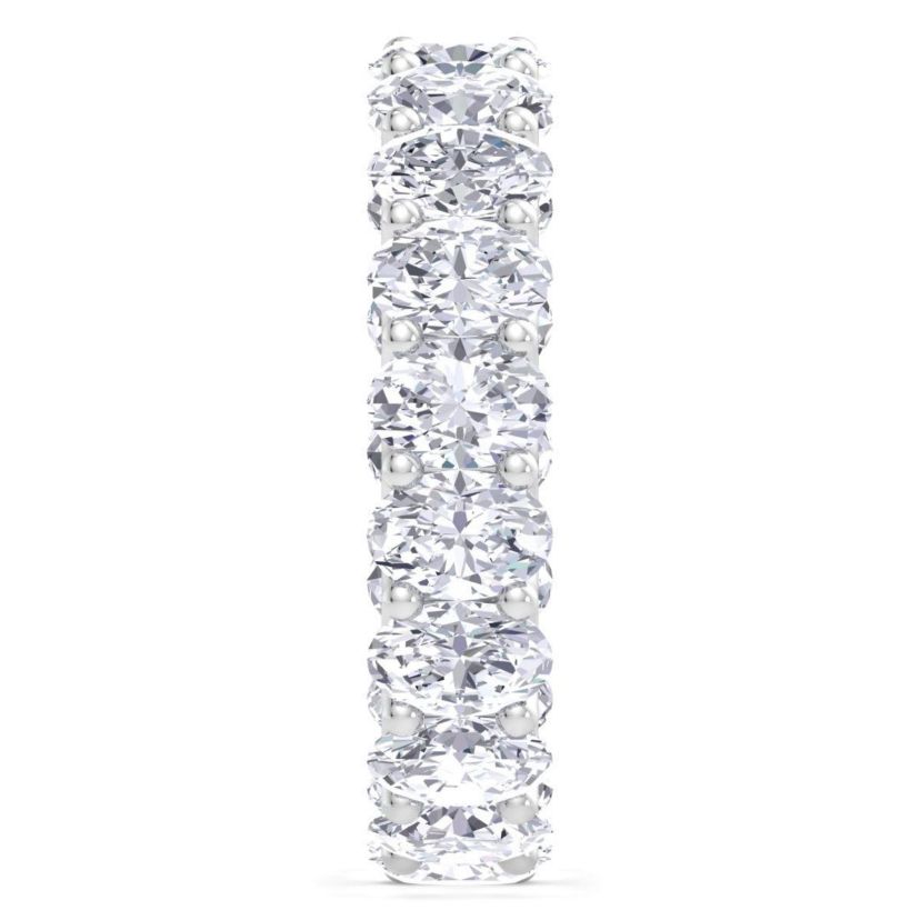 Lab Created 5 1/4 ct. t.w. Oval Shape Lab Grown Diamond Eternity Ring In 14 Karat Gold