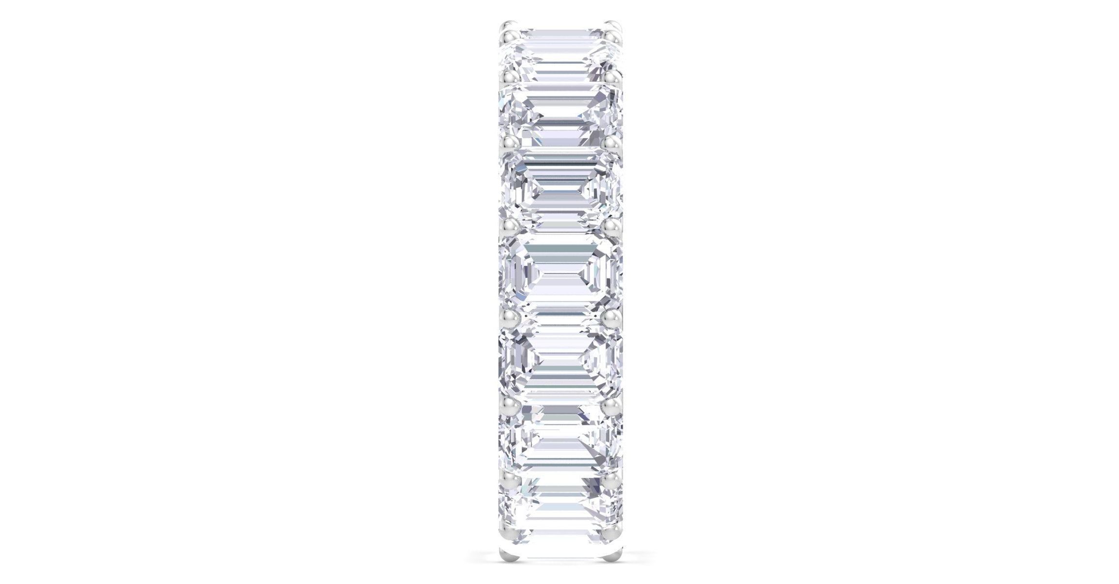 Lab Created 8 ct. t.w. Emerald Cut Lab Grown Diamond Eternity Ring In 14 Karat Gold