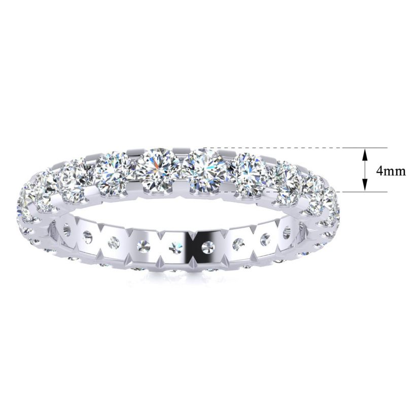 Lab Created 2 ct. t.w. Round Lab Grown Diamond Eternity Ring In 14 Karat Gold