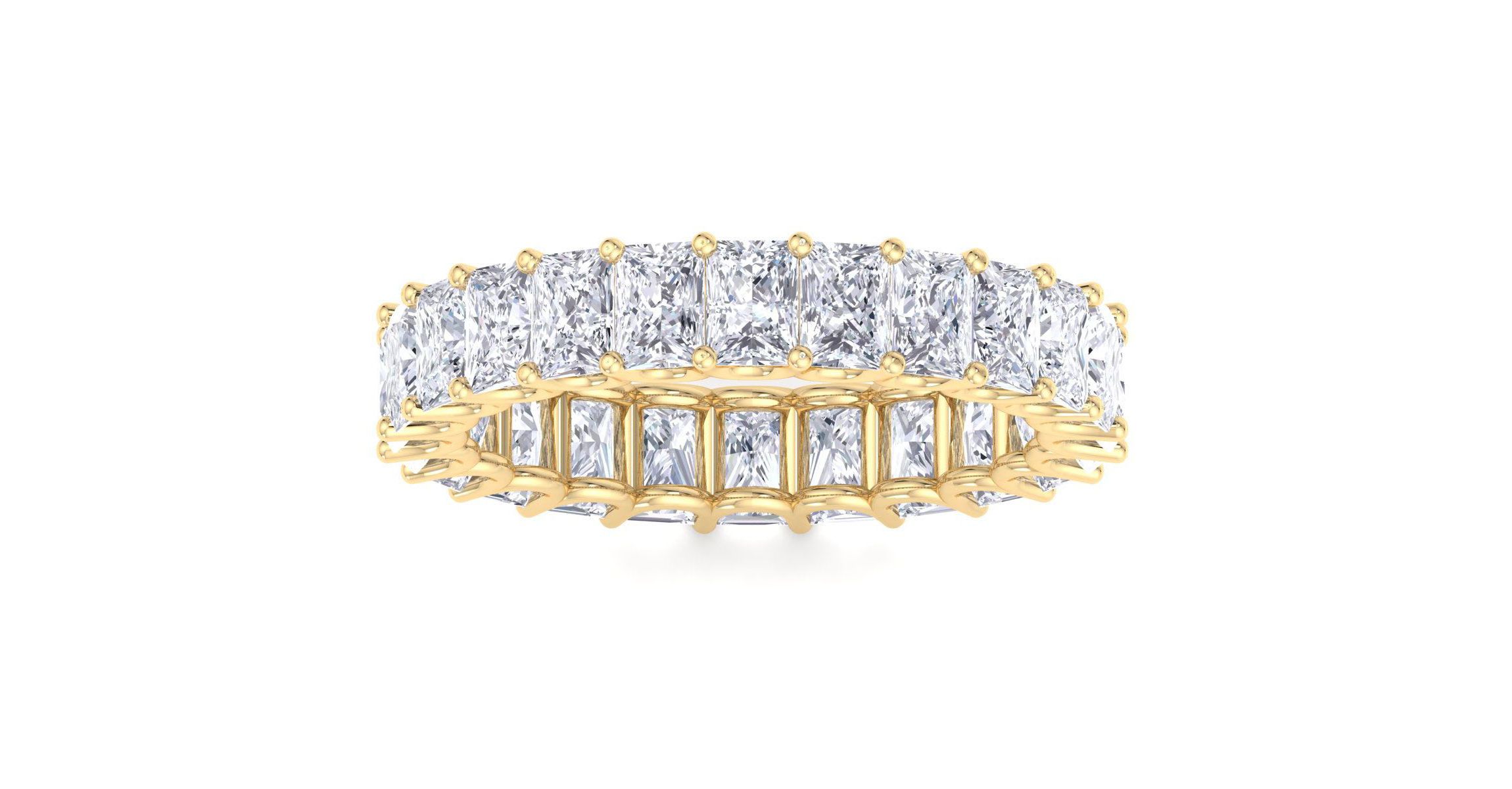 Lab Created 6 ct. t.w. Princess Cut Lab Grown Diamond Eternity Ring In 14 Karat Gold