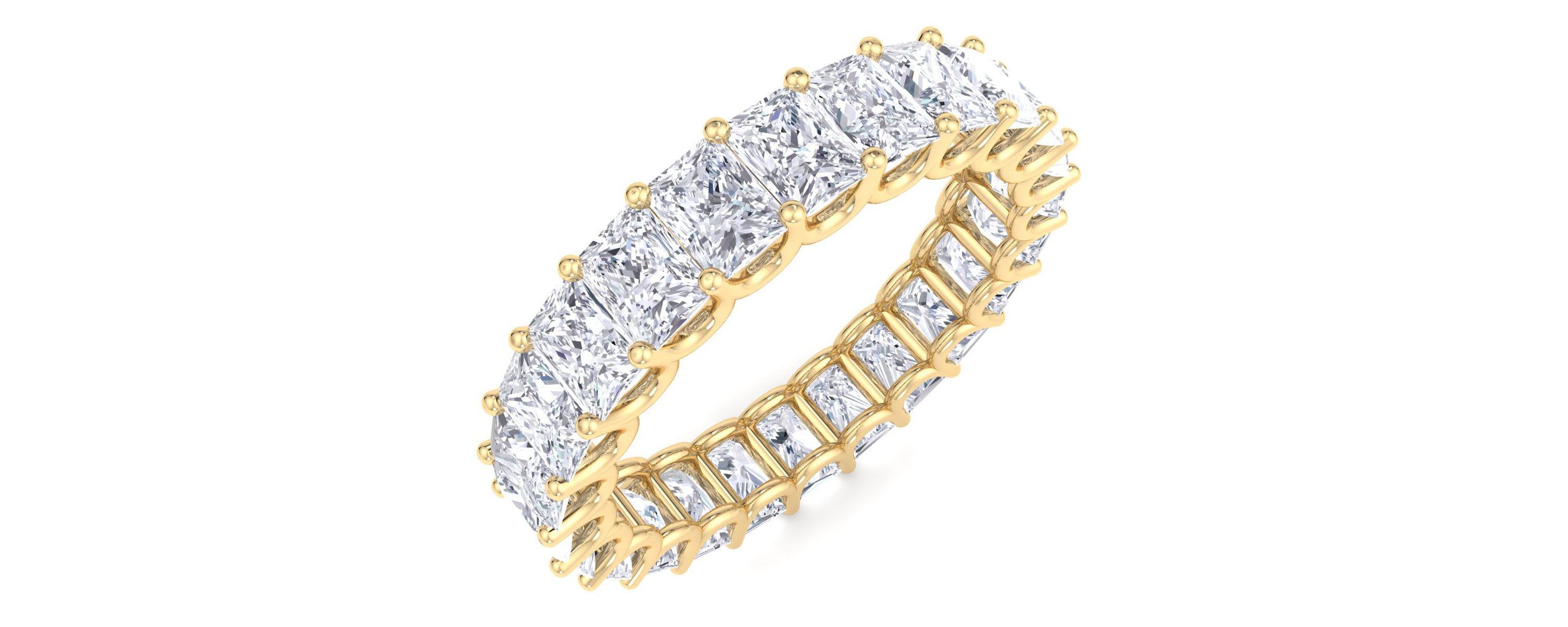 Lab Created 6 ct. t.w. Princess Cut Lab Grown Diamond Eternity Ring In 14 Karat Gold