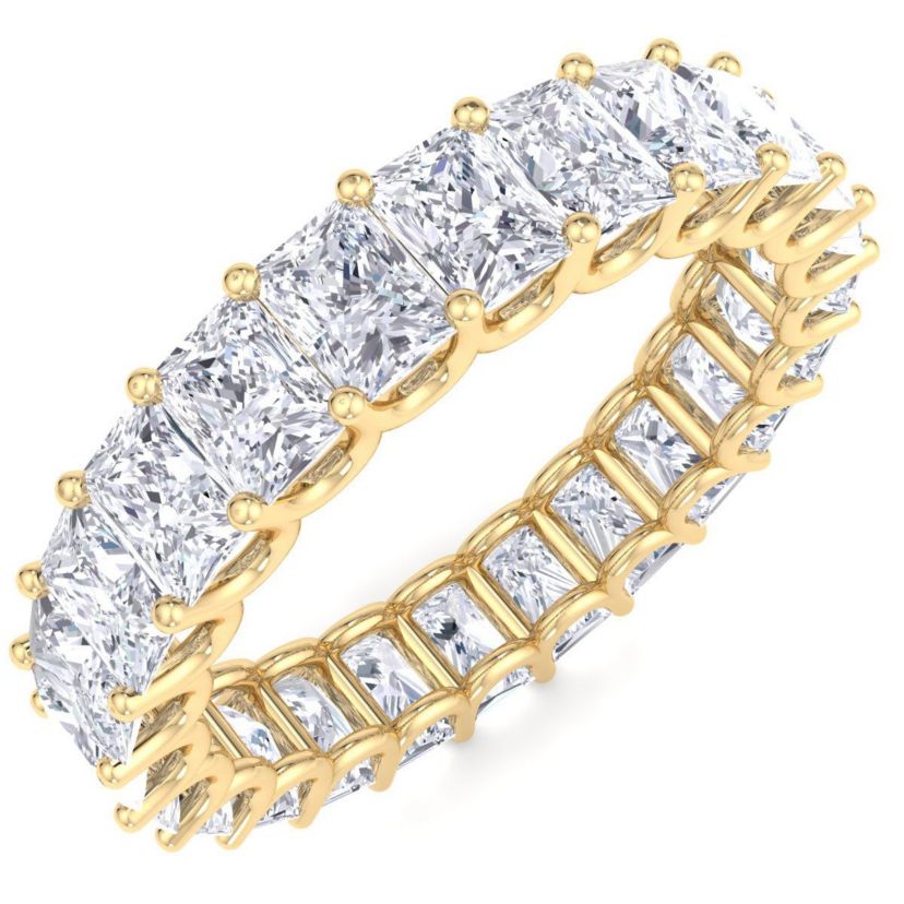 Lab Created 6 ct. t.w. Princess Cut Lab Grown Diamond Eternity Ring In 14 Karat Gold