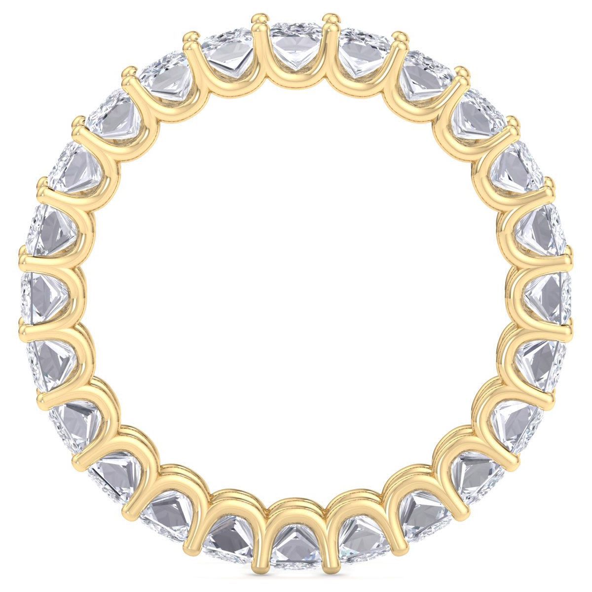 Lab Created 6 ct. t.w. Princess Cut Lab Grown Diamond Eternity Ring In 14 Karat Gold