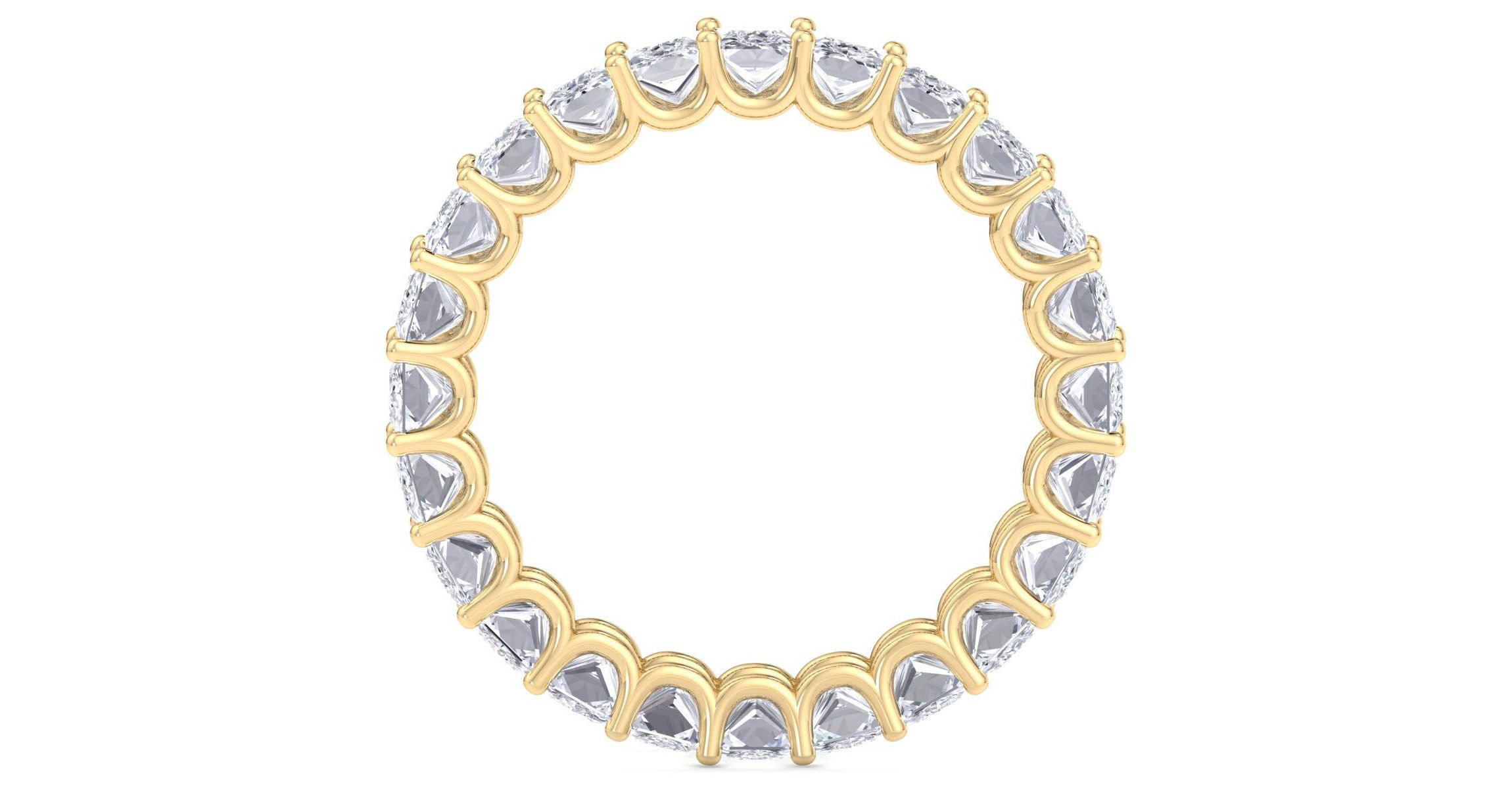 Lab Created 6 ct. t.w. Princess Cut Lab Grown Diamond Eternity Ring In 14 Karat Gold