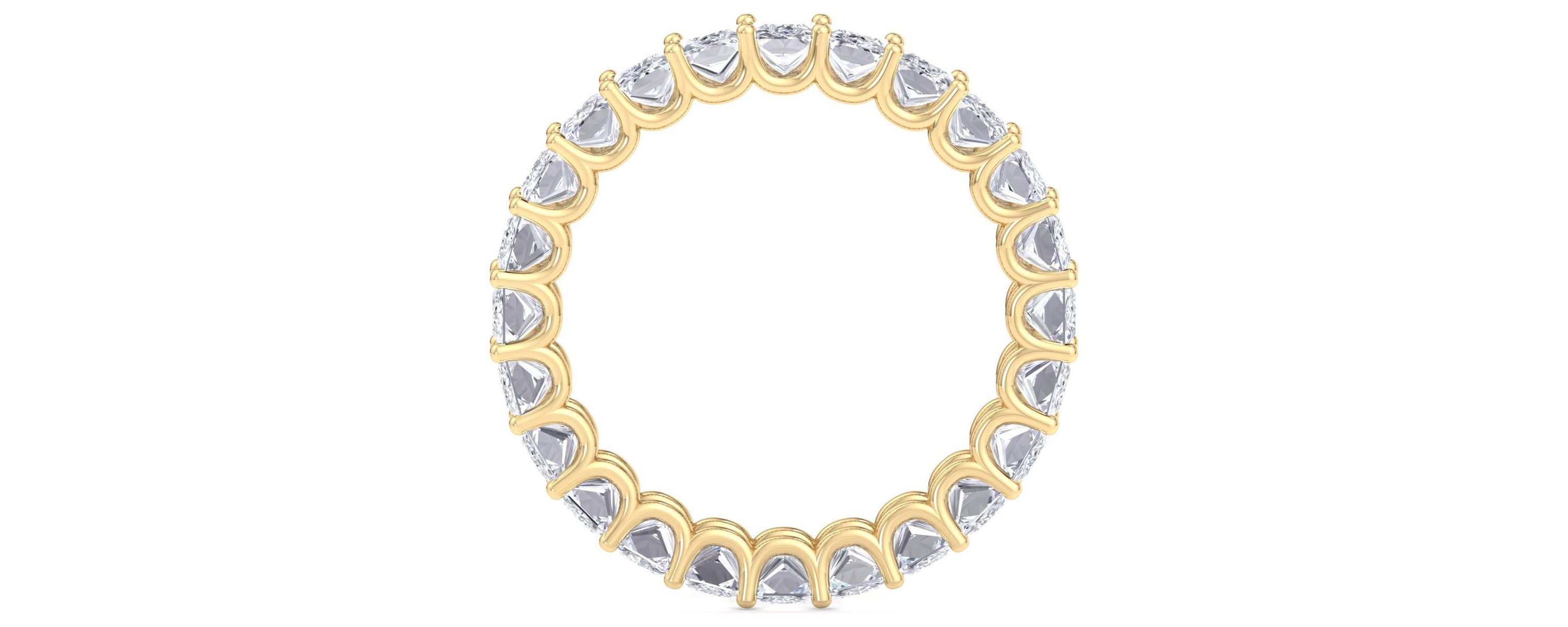 Lab Created 6 ct. t.w. Princess Cut Lab Grown Diamond Eternity Ring In 14 Karat Gold