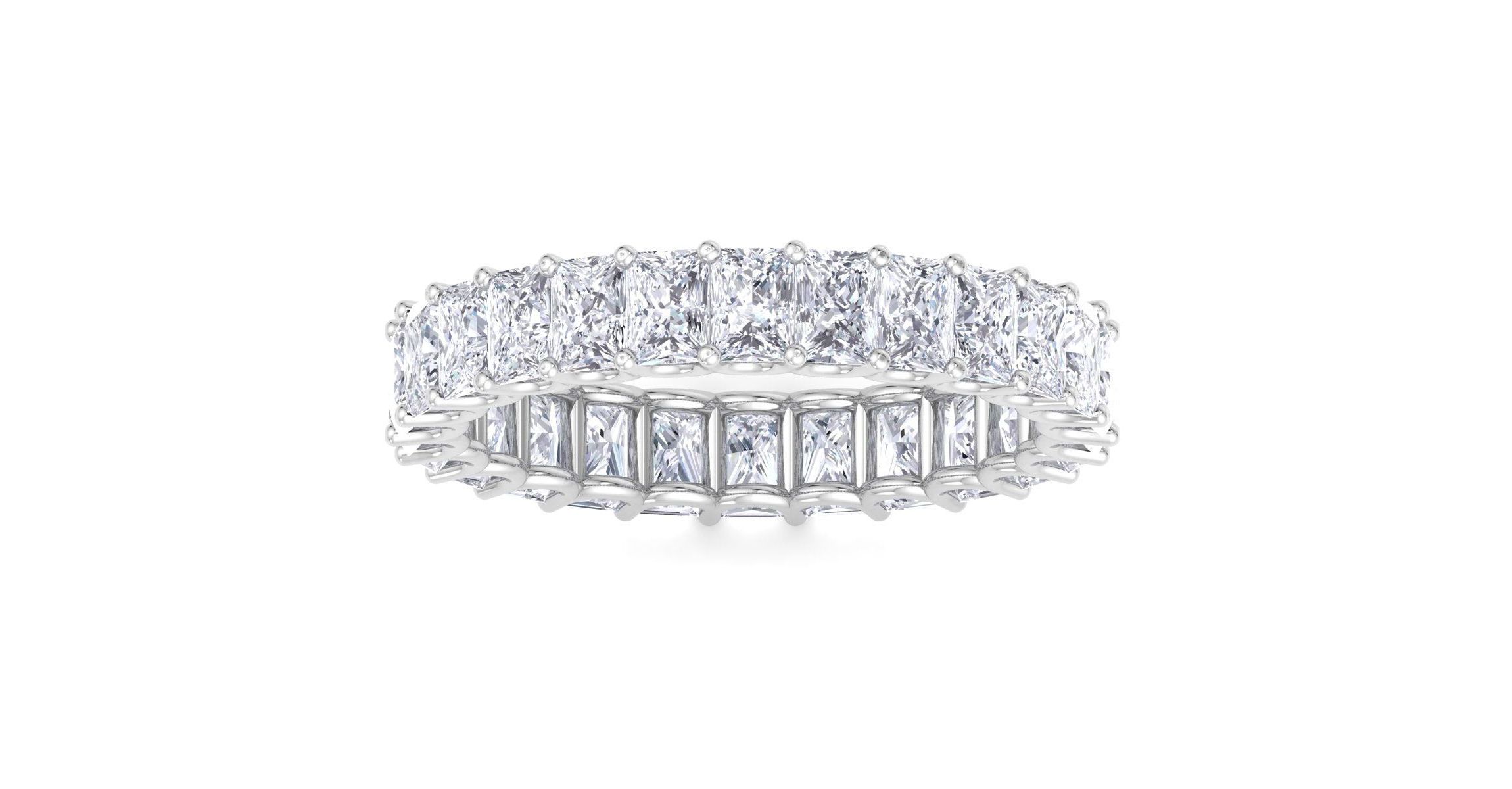 Lab Created 5 ct. t.w. Princess Cut Lab Grown Diamond Eternity Ring In 14 Karat Gold