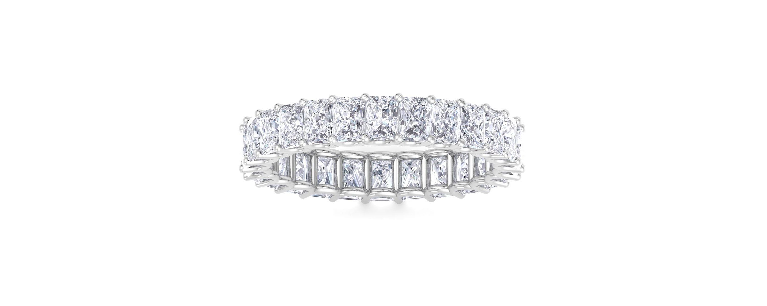 Lab Created 5 ct. t.w. Princess Cut Lab Grown Diamond Eternity Ring In 14 Karat Gold